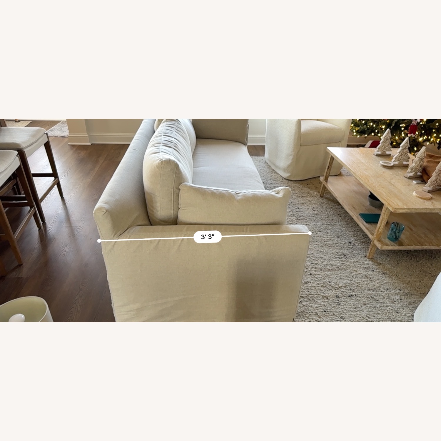 Rowe Furniture Sylvie Natural Fabric 3+ Seater Sofa - image-6