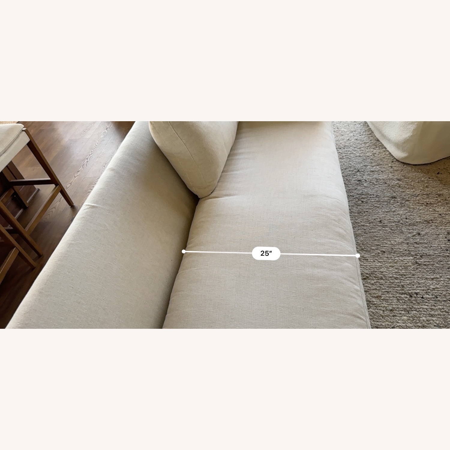 Rowe Furniture Sylvie Natural Fabric 3+ Seater Sofa - image-7