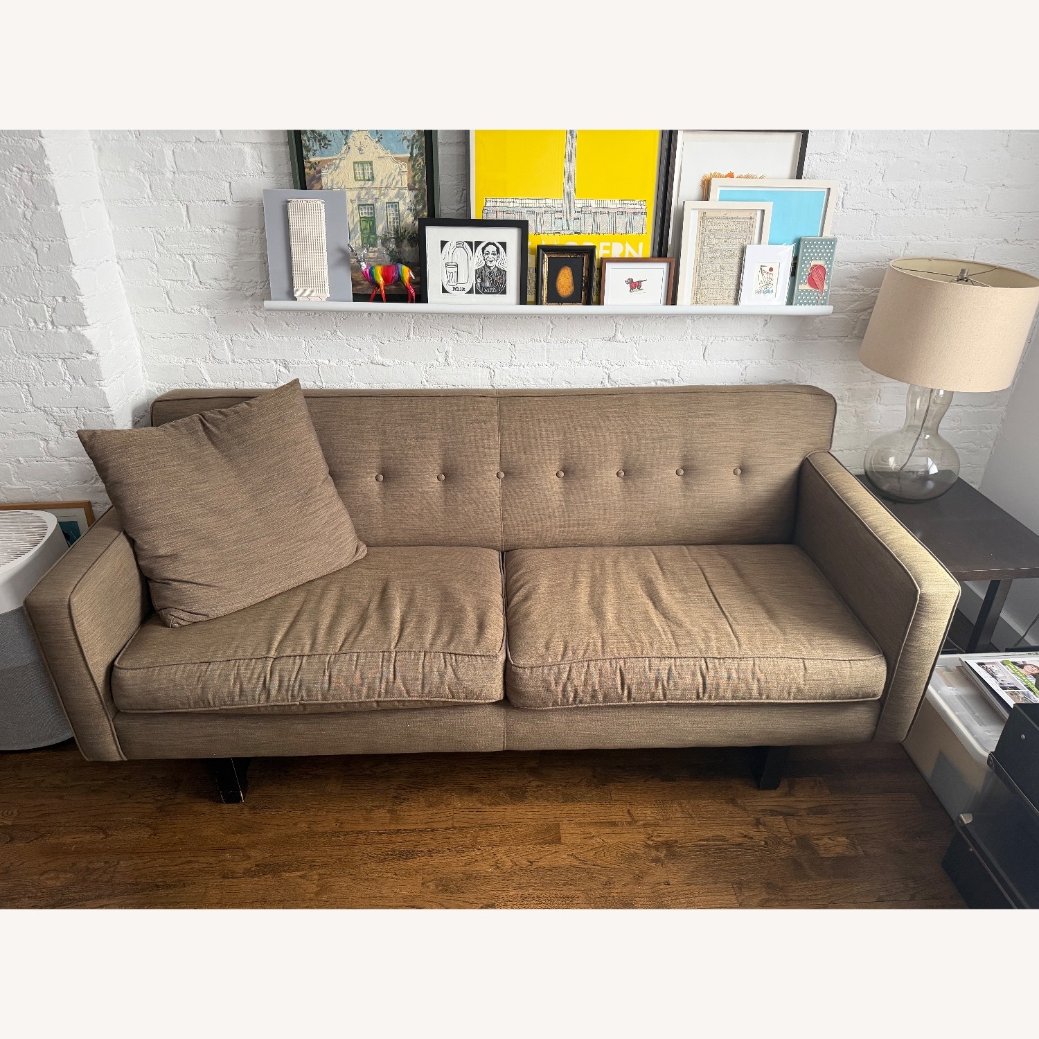 Room & Board Dark Brown Fabric 3+ Seater Sofa - image-1