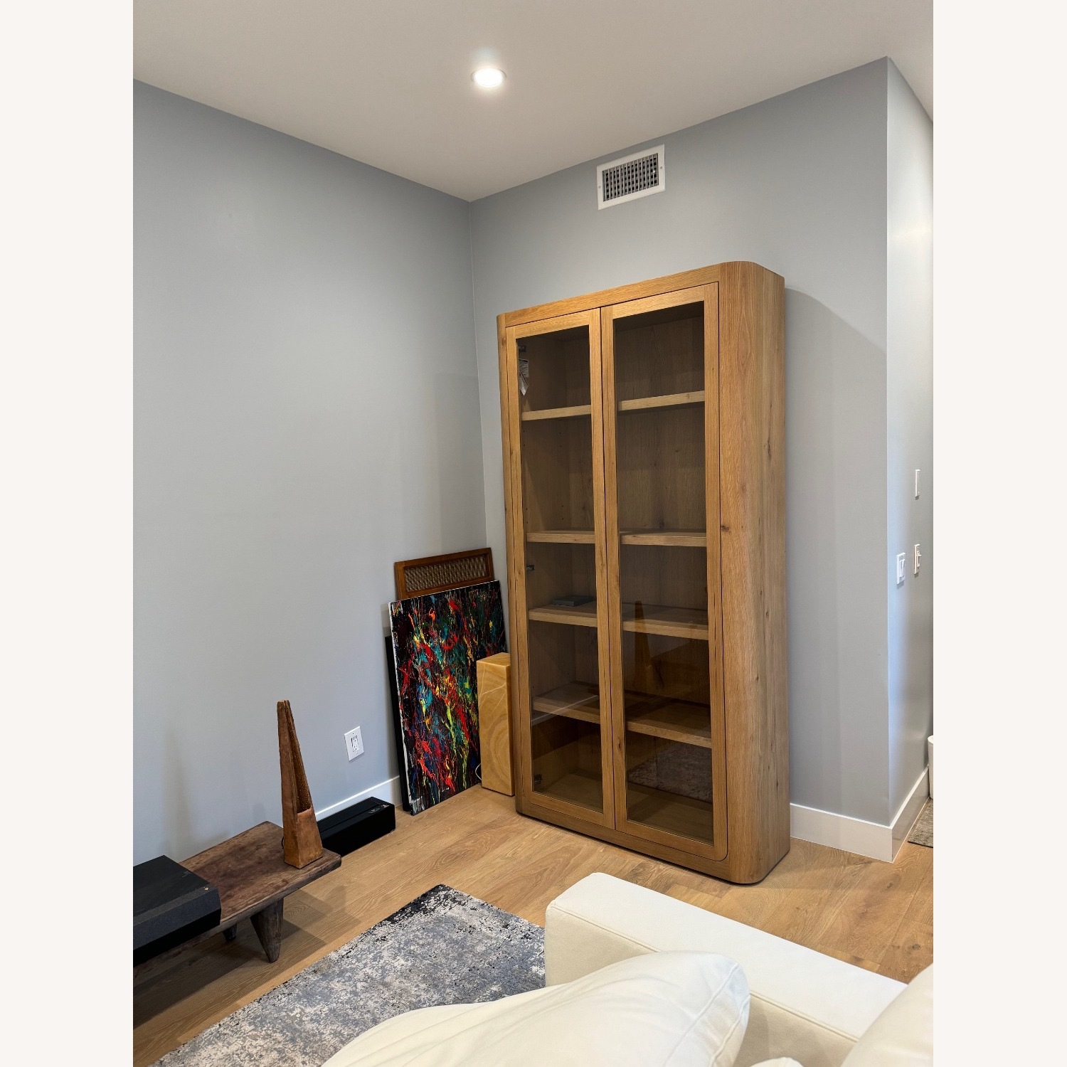 Restoration Hardware Oslo Glass Cabinet - image-1