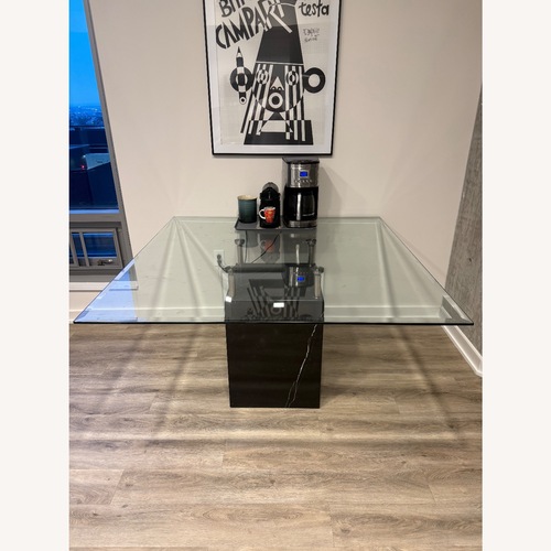 Used Roche Bobois Black Marble Dining Table for sale on AptDeco