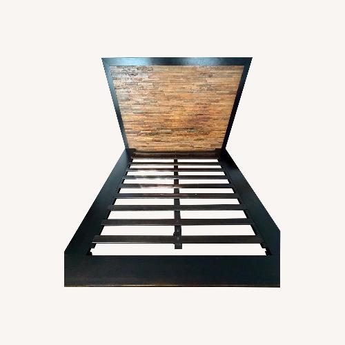 Used Vintage/Antique Dark Brown Wood King Bed for sale on AptDeco