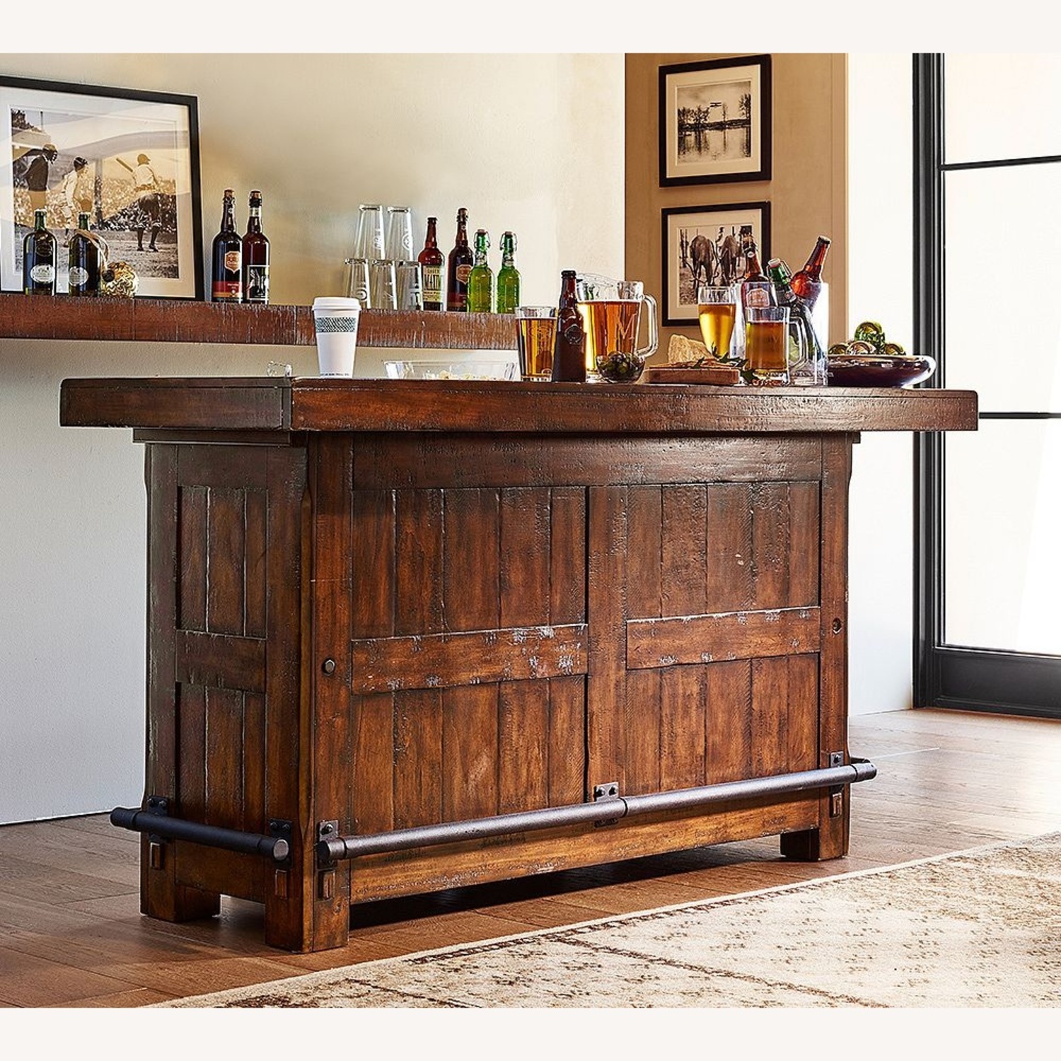 Pottery Barn Rustic Ultimate Bar 80" - image-11