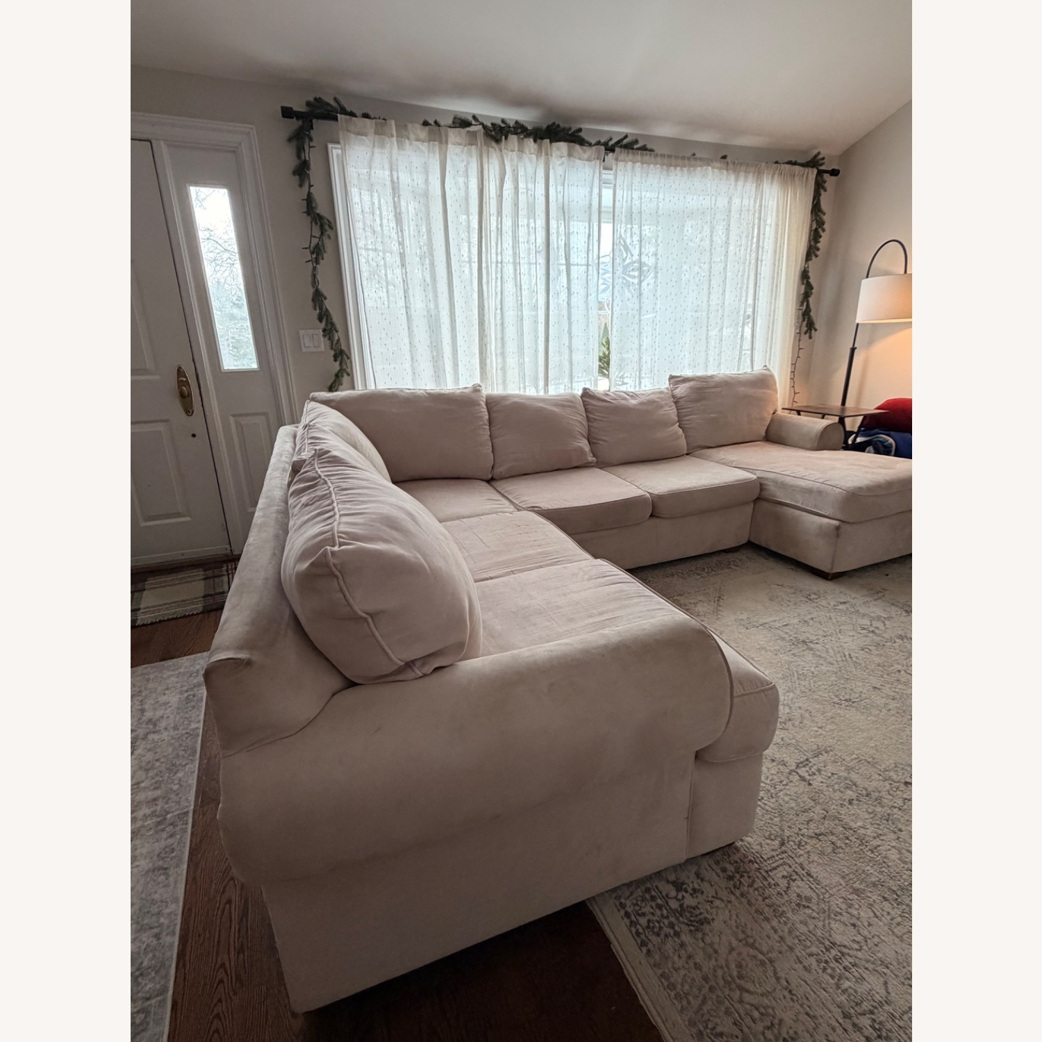 Natural Fabric 3+ Piece Sectional - image-3