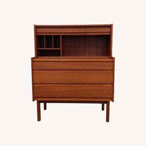 Used Vintage Danish Modern Teak Secretary Desk for sale on AptDeco