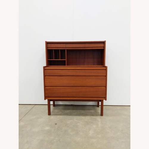 Used Vintage Danish Modern Teak Secretary Desk for sale on AptDeco