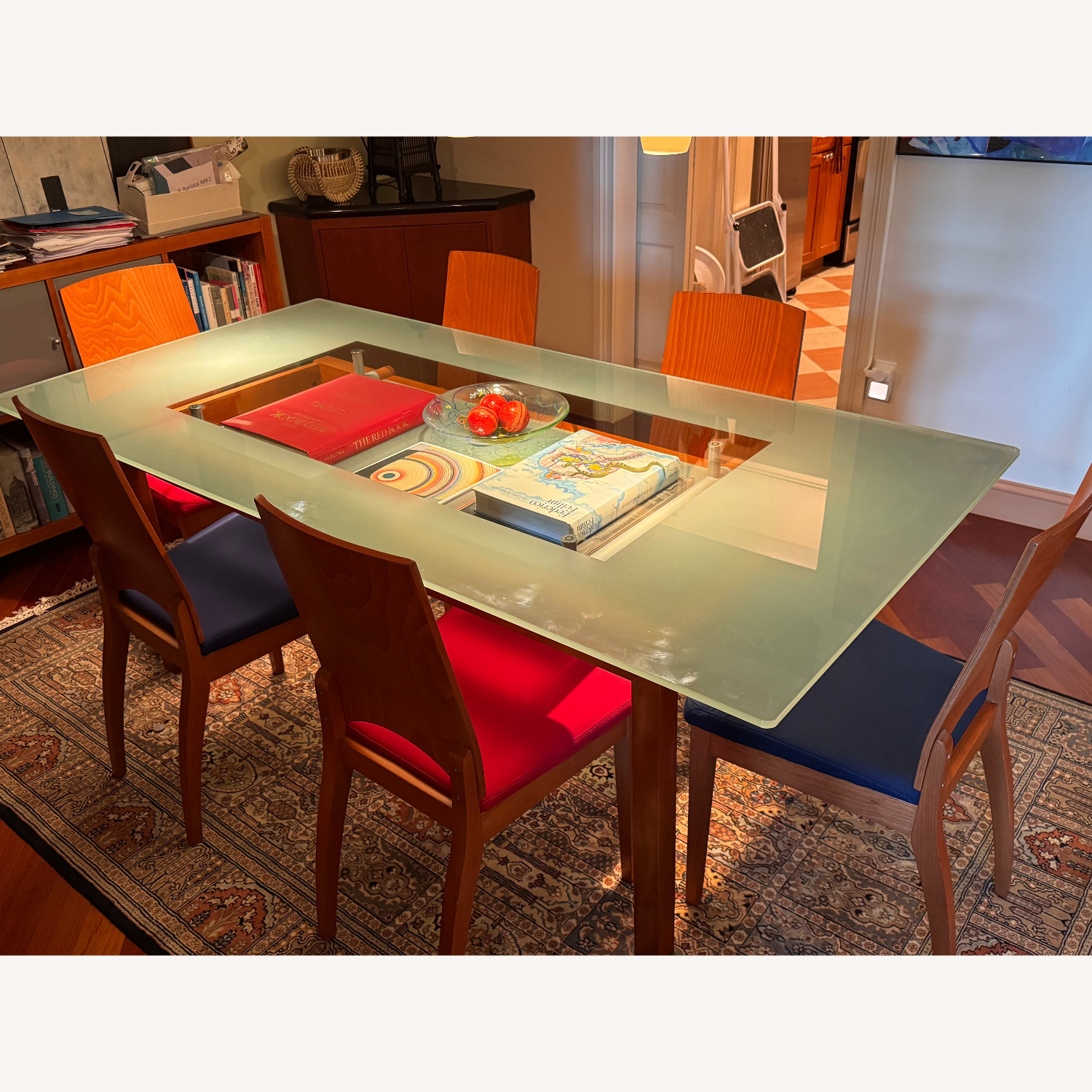 Contemporary Glass Dining Table and Chairs - image-2