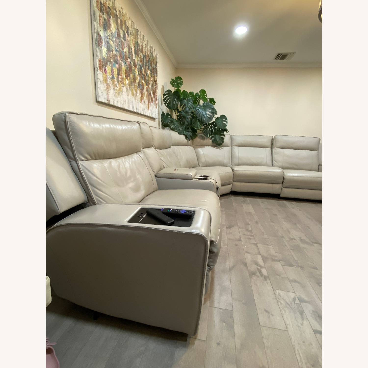 Atlas Natural Leather 3+ Piece Sectional - image-2