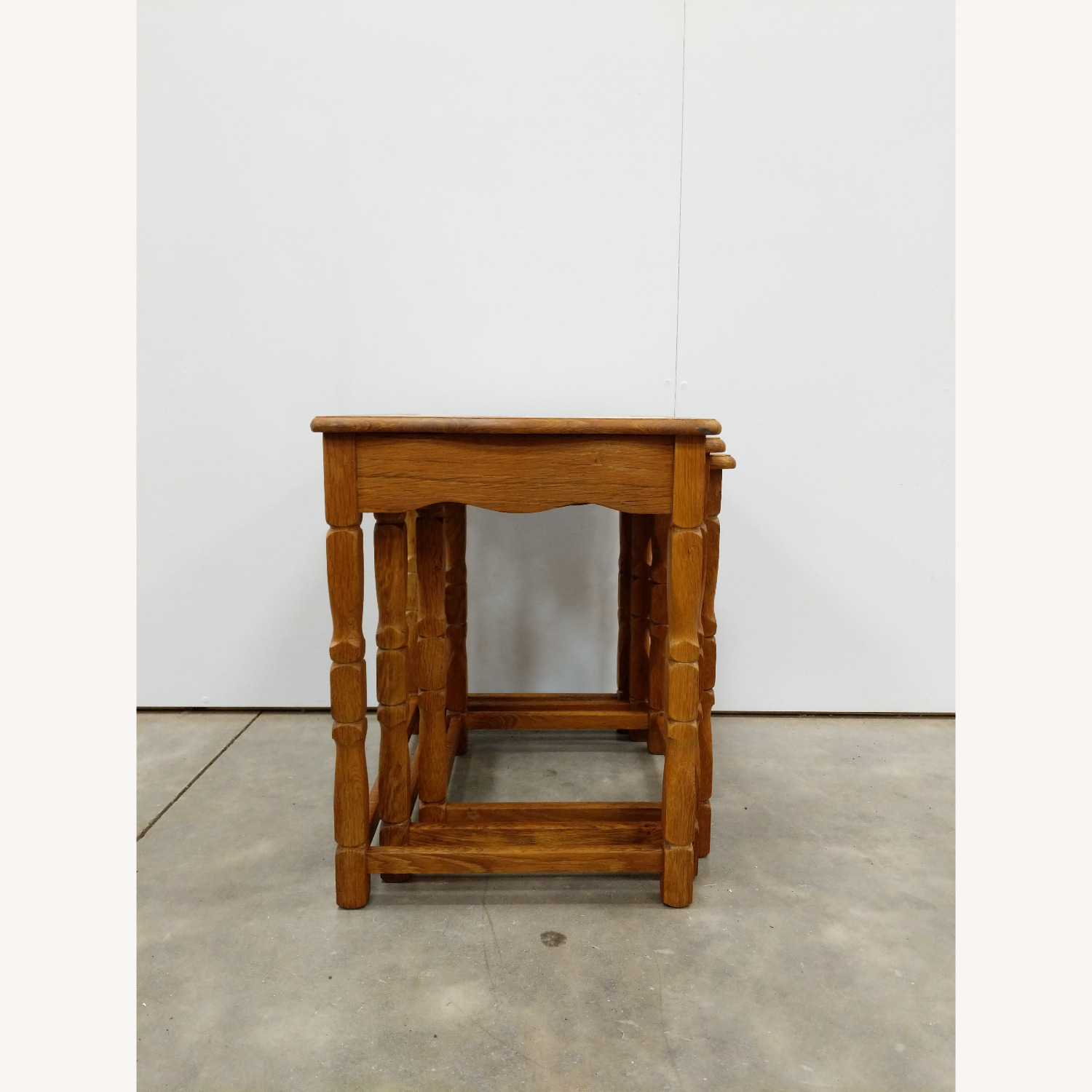 Set of Vintage Danish Oak Nesting Tables - image-7