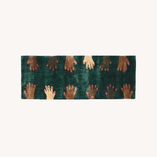 Used Cold Picnic Bamboo Runner Rug 2.3' x 6' for sale on AptDeco