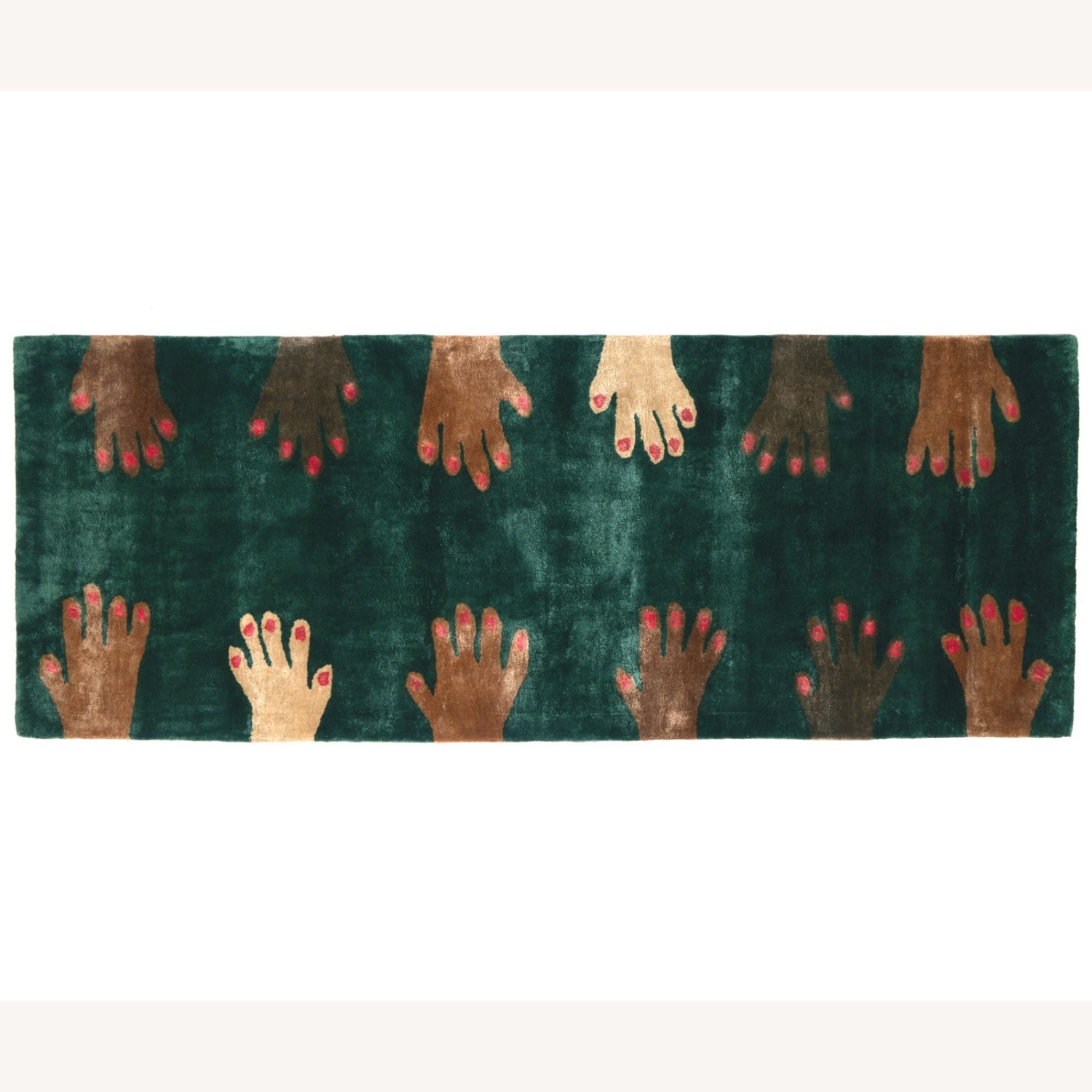 Cold Picnic Bamboo Runner Rug 2.3' x 6' - image-1