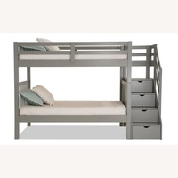 Bob's Discount Furniture Light Gray Wood Bunk Bed