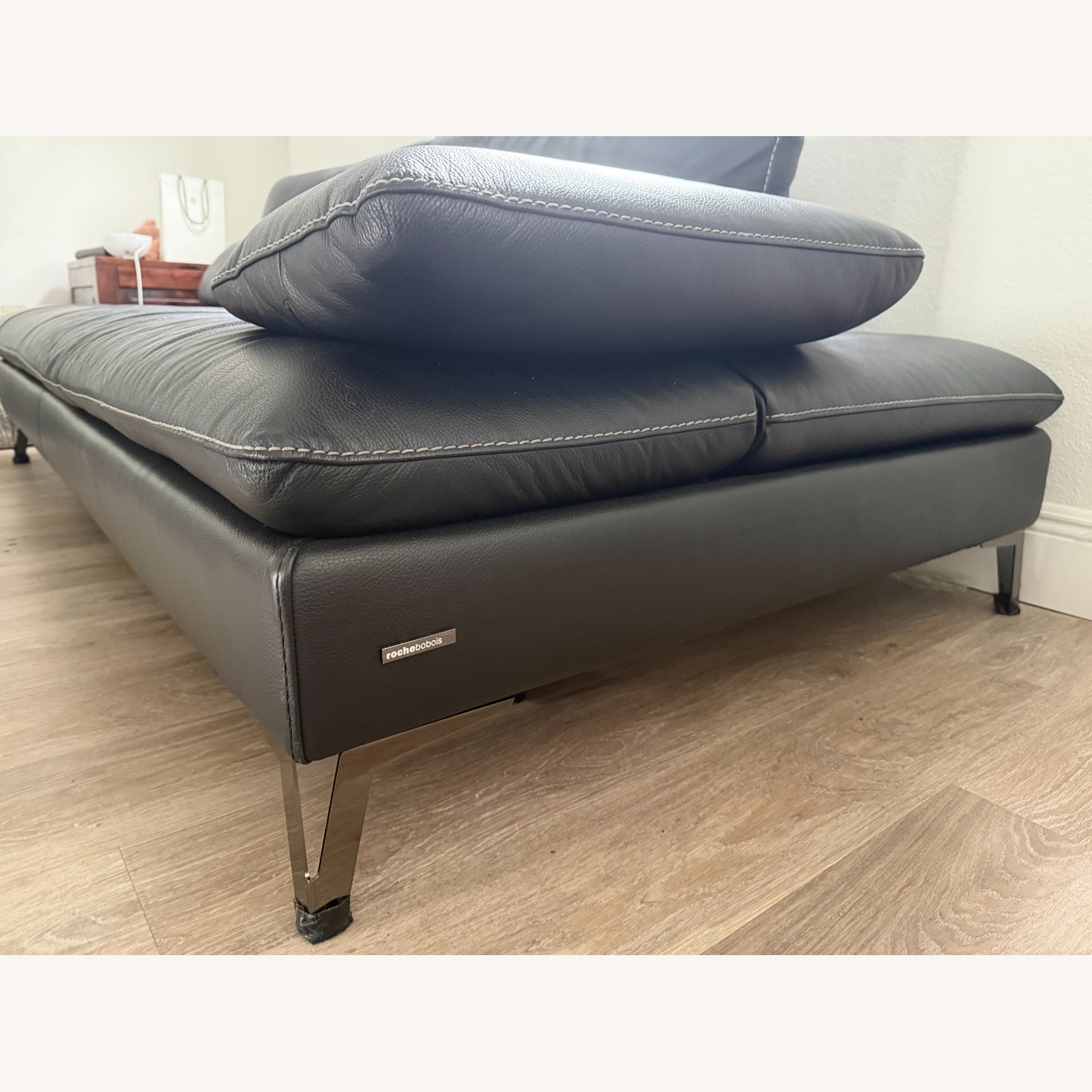 Roche Bobois Scenario Black Leather Set  - image-12