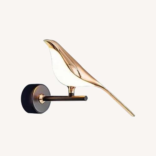 Used 2 Bird Wall Lamps (Gold & Black)  for sale on AptDeco