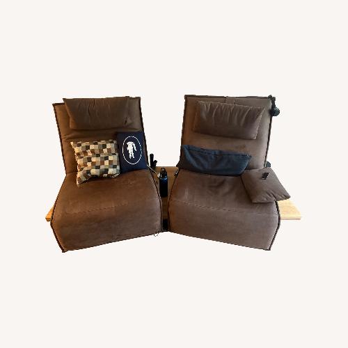 Used Koinor Faux Leather 2 Seater Sofa Free motion EPOS for sale on AptDeco