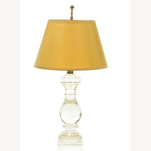 Used Restoration Hardware Transparent Glass Table Lamp for sale on AptDeco