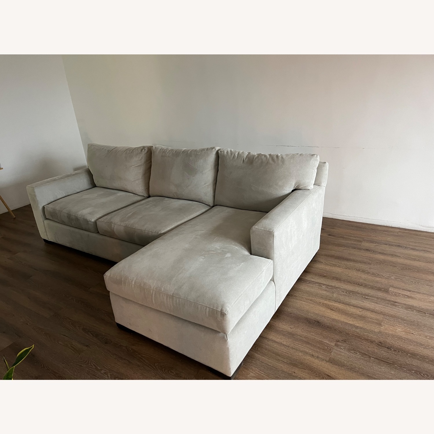 Crate & Barrel Axis Natural Fabric 2 Piece Sectional - image-8