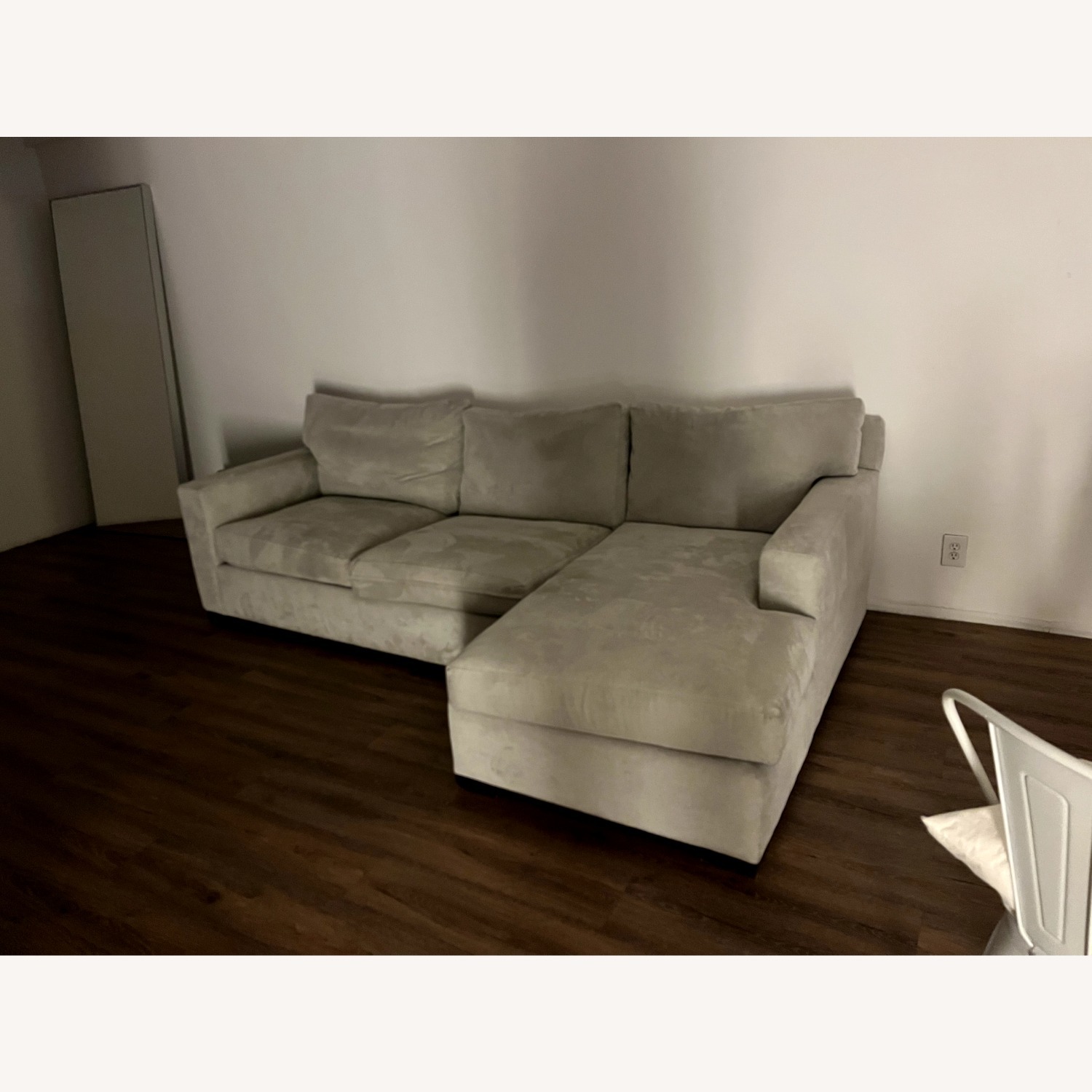 Crate & Barrel Axis Natural Fabric 2 Piece Sectional - image-2