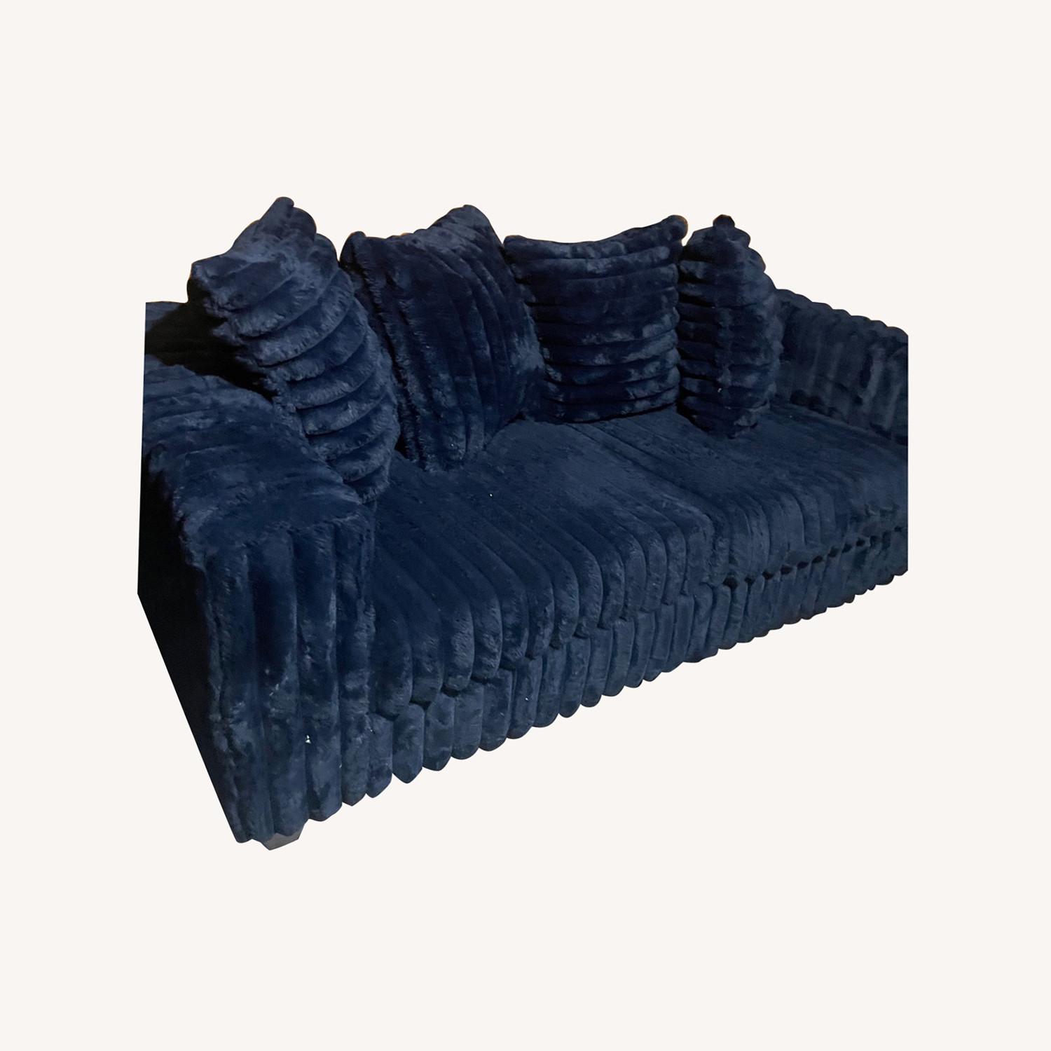 2 piece Royal Blue Sofa - image-0