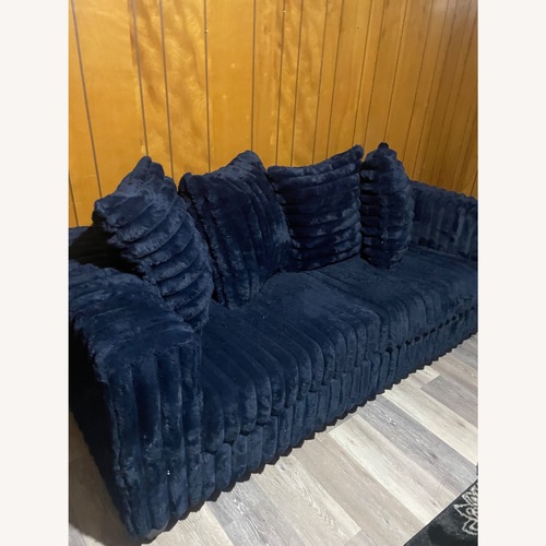 Used 2 piece Royal Blue Sofa for sale on AptDeco