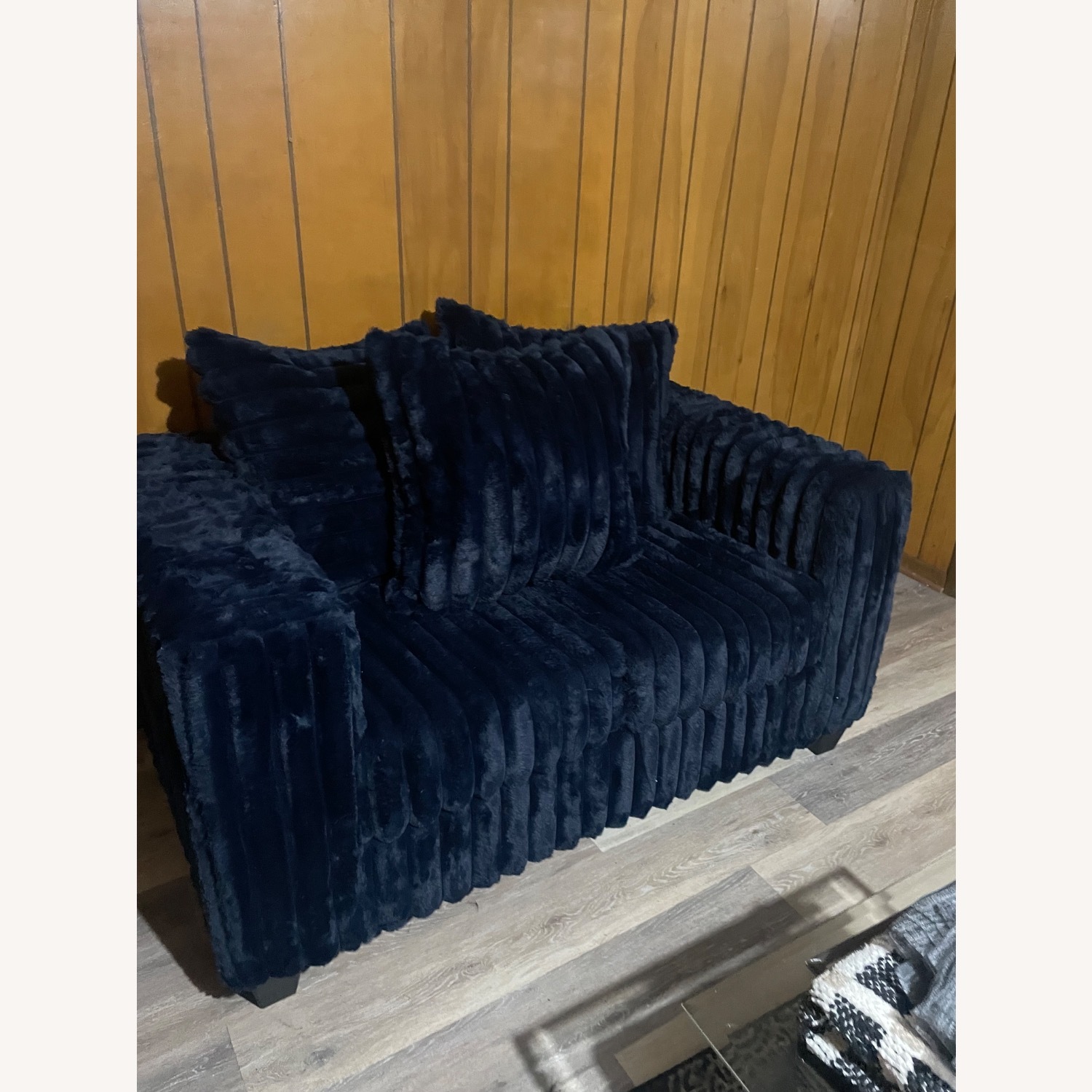 2 piece Royal Blue Sofa - image-3