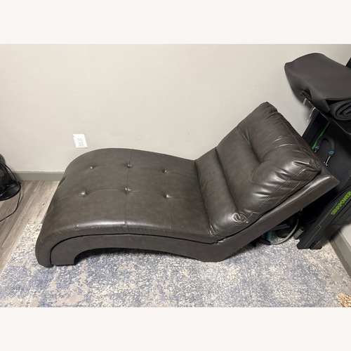 Used Bob's Discount Furniture Dark Brown Chaise Lounge for sale on AptDeco