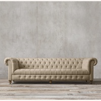 Restoration Hardware Light Gray 3+ Seater Sofa