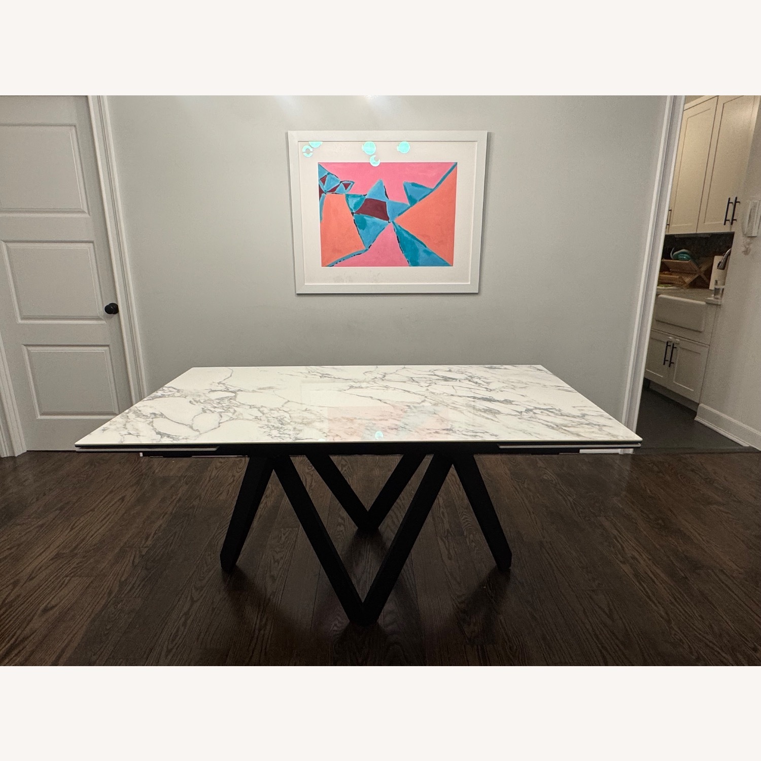 Calligaris Cartesio Marble Ext Dining Table - image-4