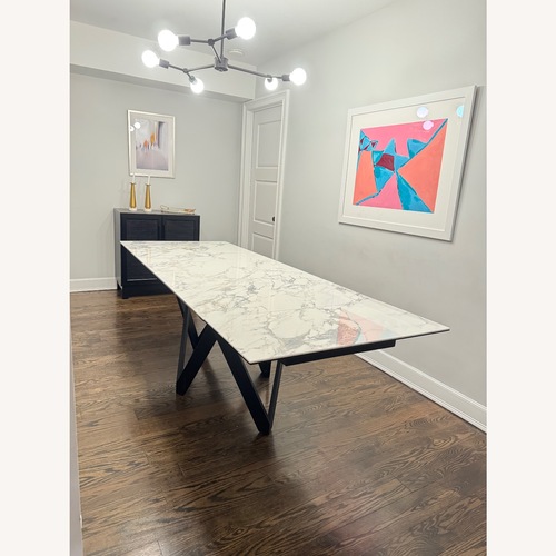 Used Calligaris Cartesio Marble Ext Dining Table for sale on AptDeco