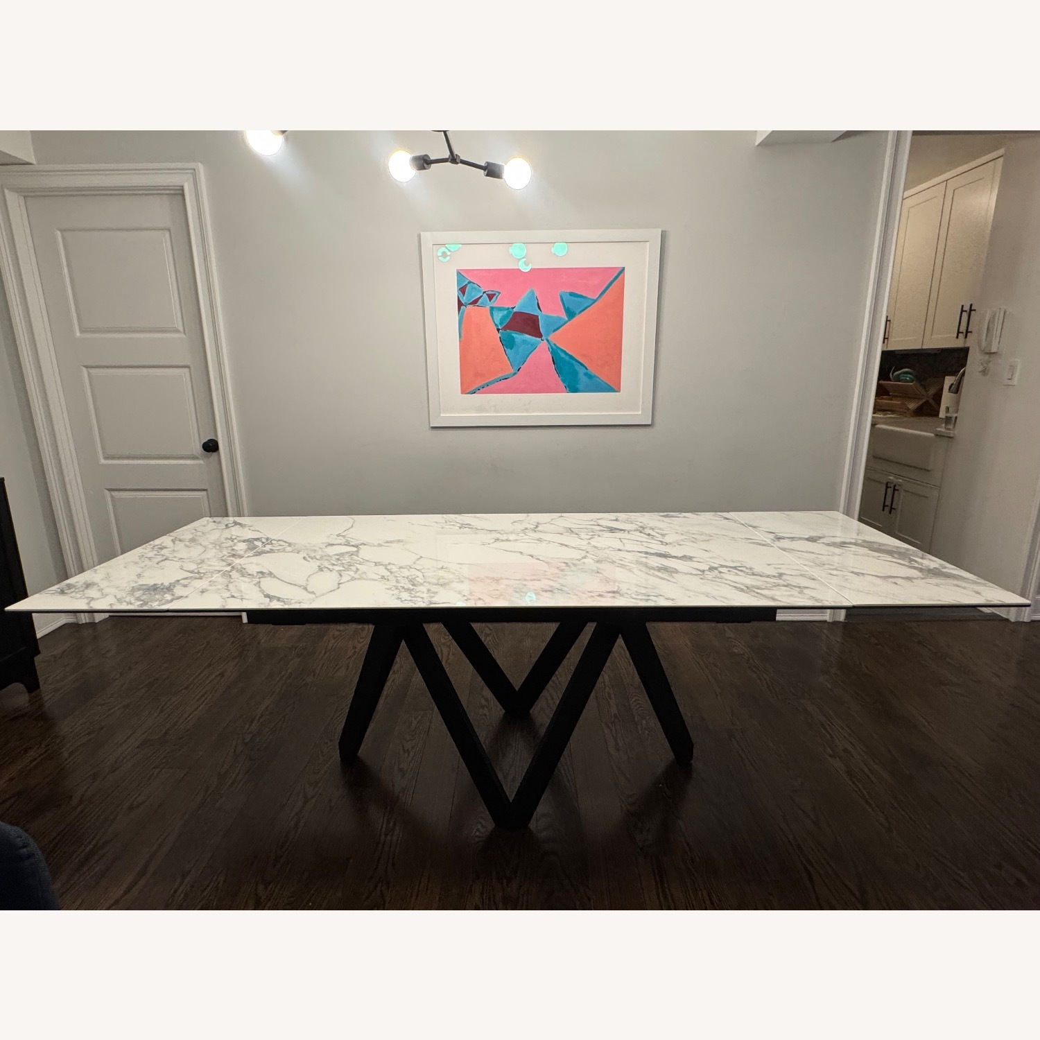 Calligaris Cartesio Marble Ext Dining Table - image-3