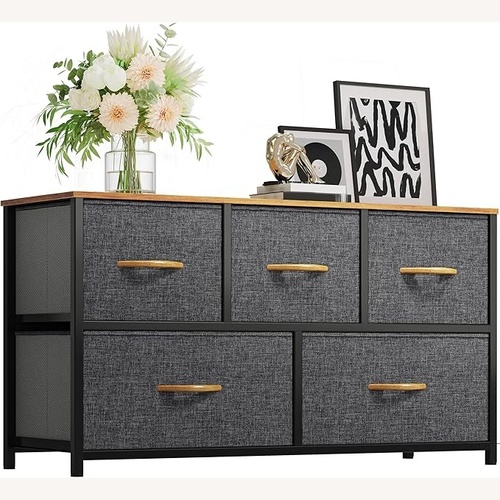 Used Amazon YITAHOME Dark Gray Fabric Dresser for sale on AptDeco