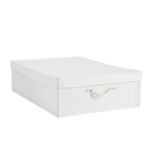 Used Pottery Barn Teen White Denim Underbed Storage Bin for sale on AptDeco