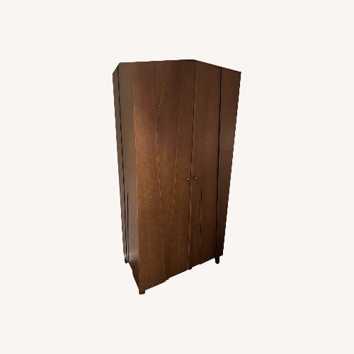 Used Roche Bobois Dark Brown Wood Armoire for sale on AptDeco