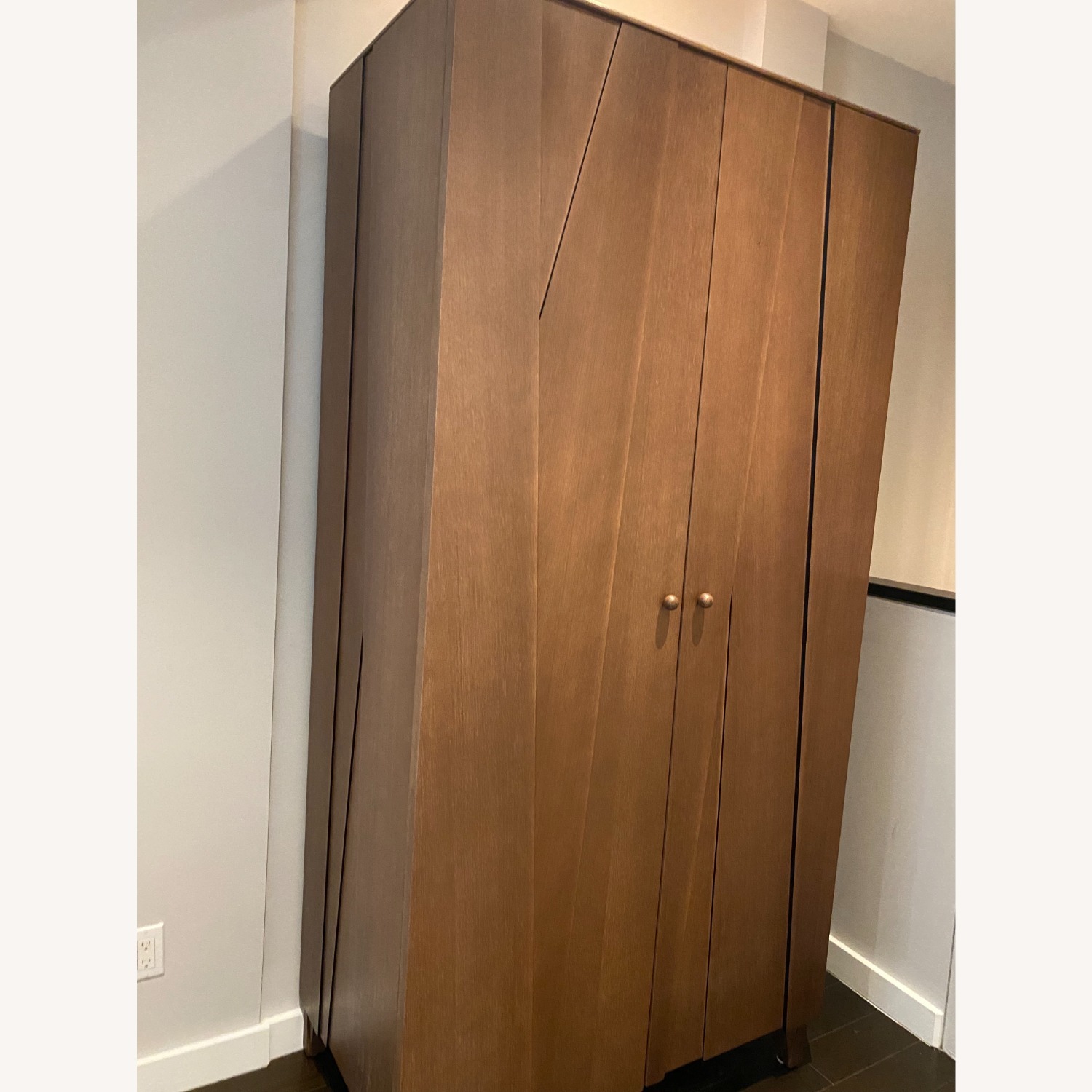Roche Bobois Dark Brown Wood Armoire - image-2