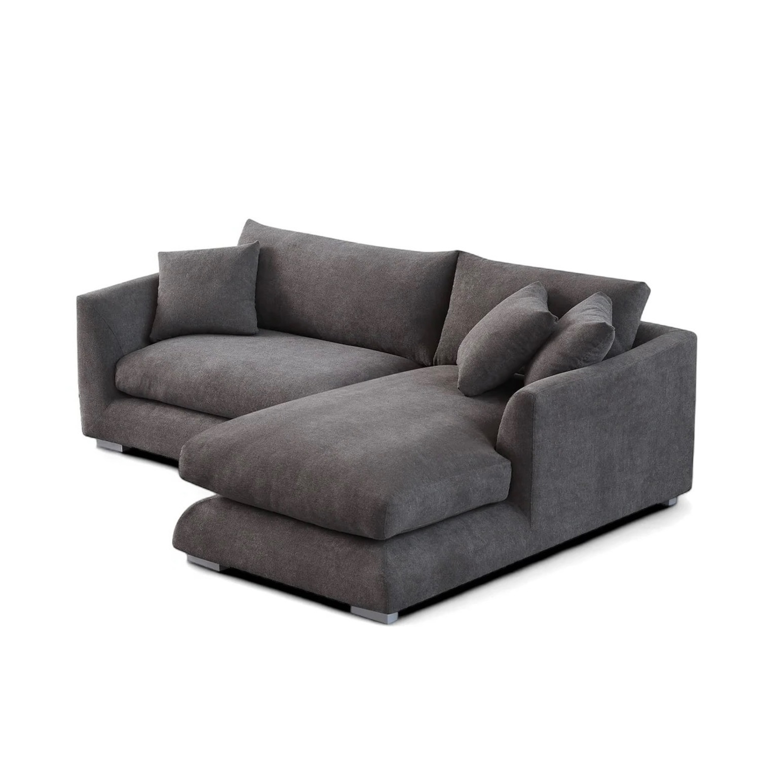 Sydney Dark Gray 2 Piece Sectional - image-3