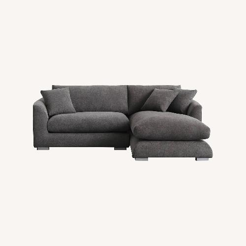 Used Sydney Dark Gray 2 Piece Sectional for sale on AptDeco
