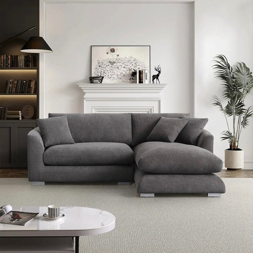 Used Sydney Dark Gray 2 Piece Sectional for sale on AptDeco