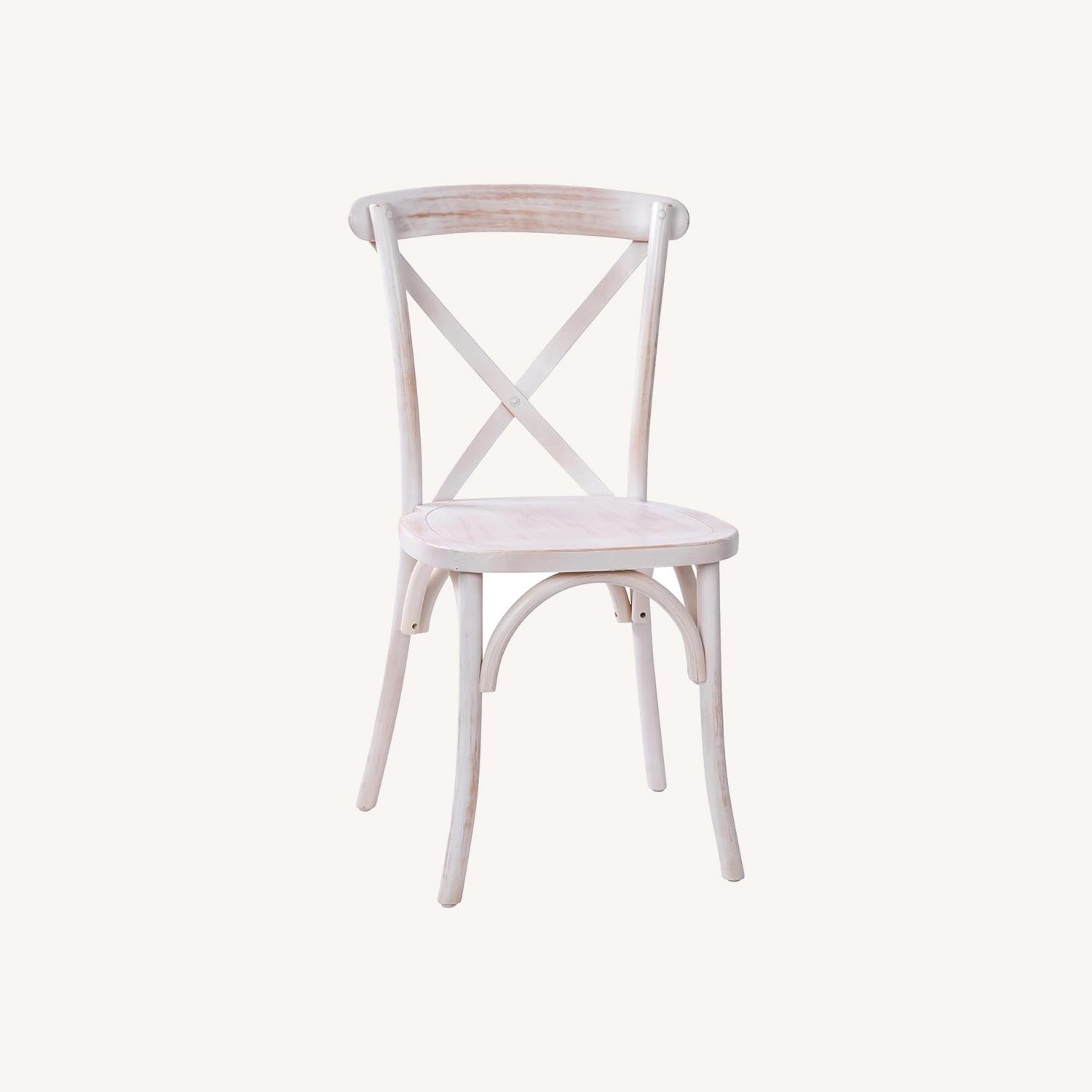 White Wood Dining Chairs - image-0