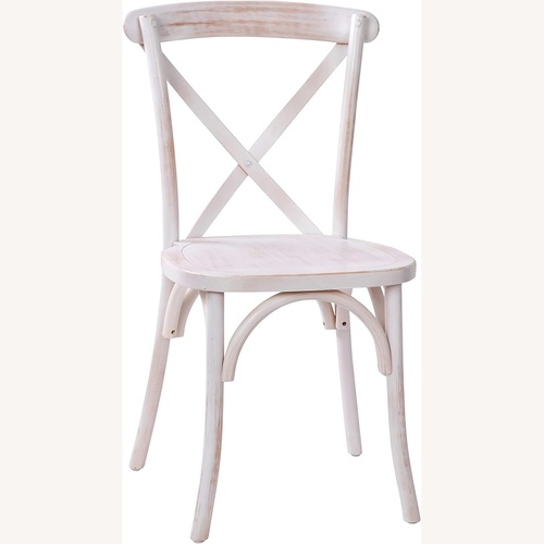 Used White Wood Dining Chairs for sale on AptDeco