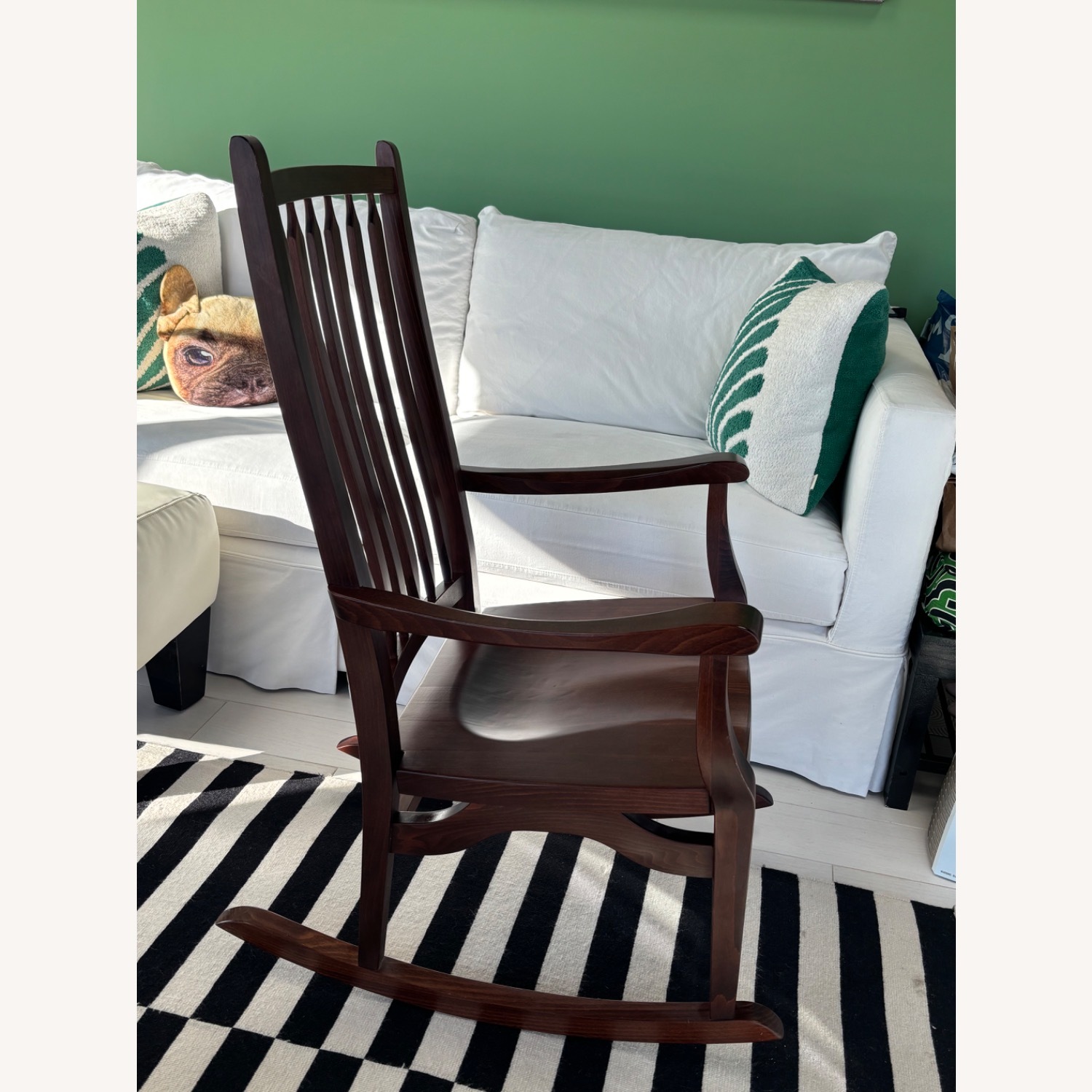 KLI Logatec Solid Wood Mission Style Rocking Chair - image-3