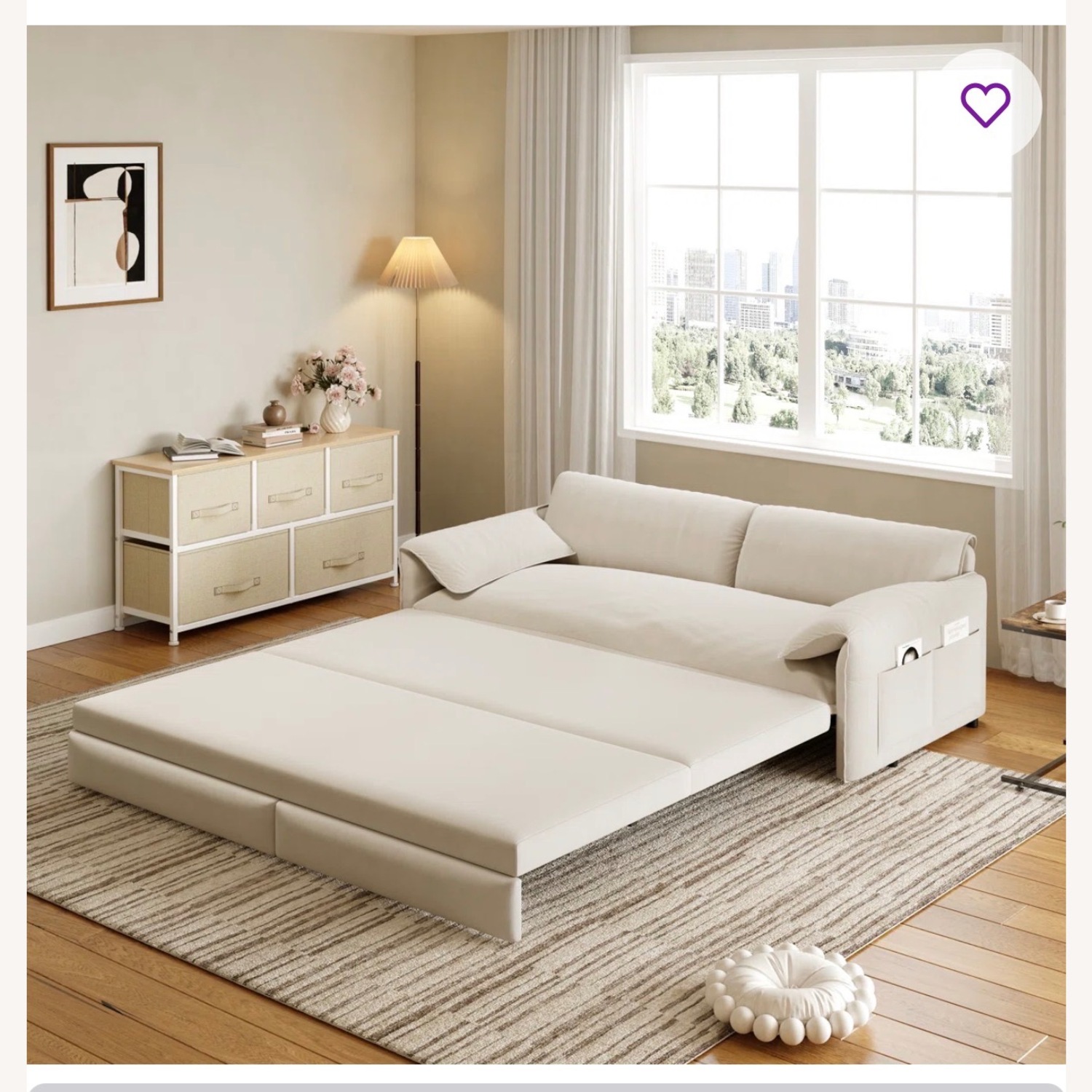 Wayfair Light Gray Sleeper Sofa - image-4