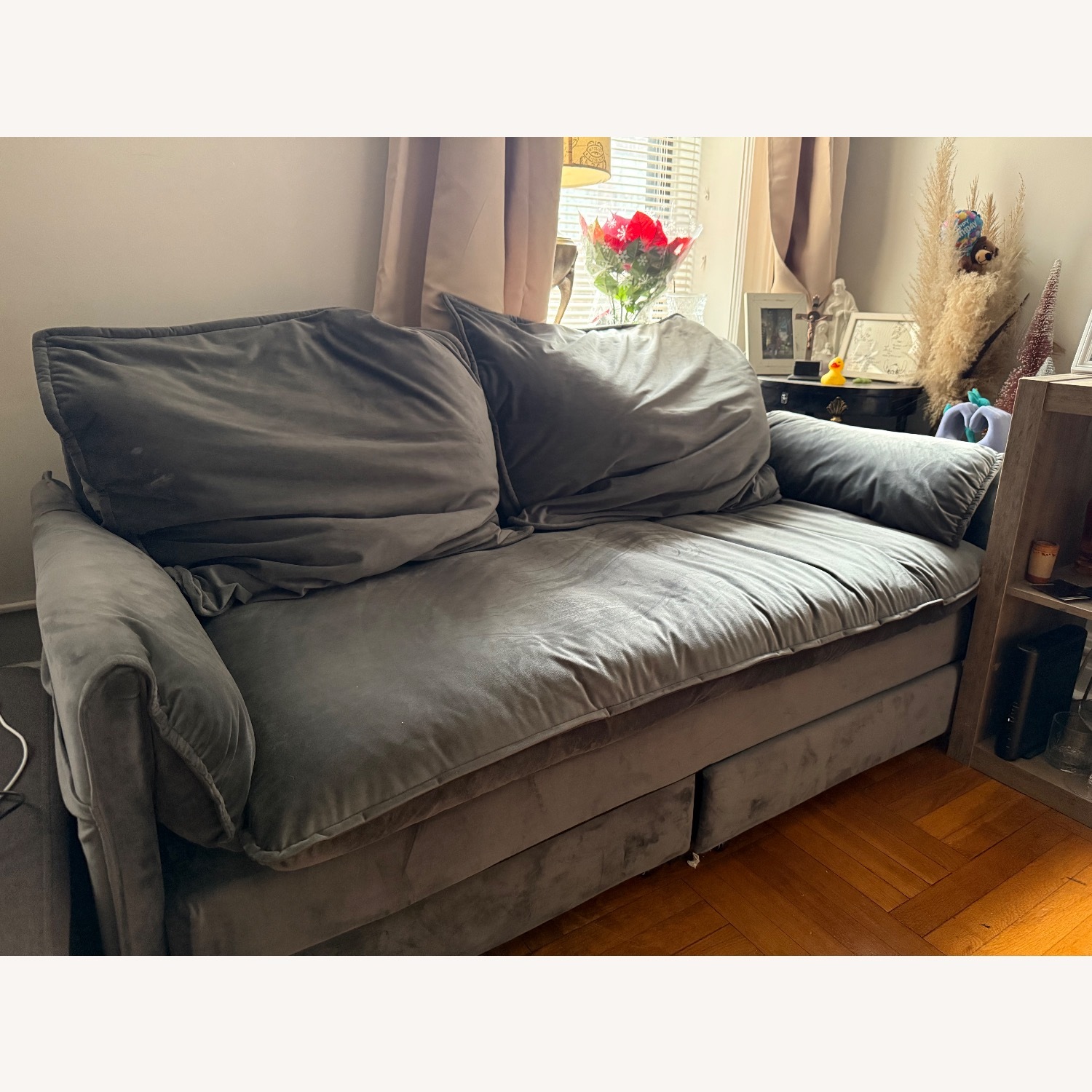 Wayfair Light Gray Sleeper Sofa - image-2