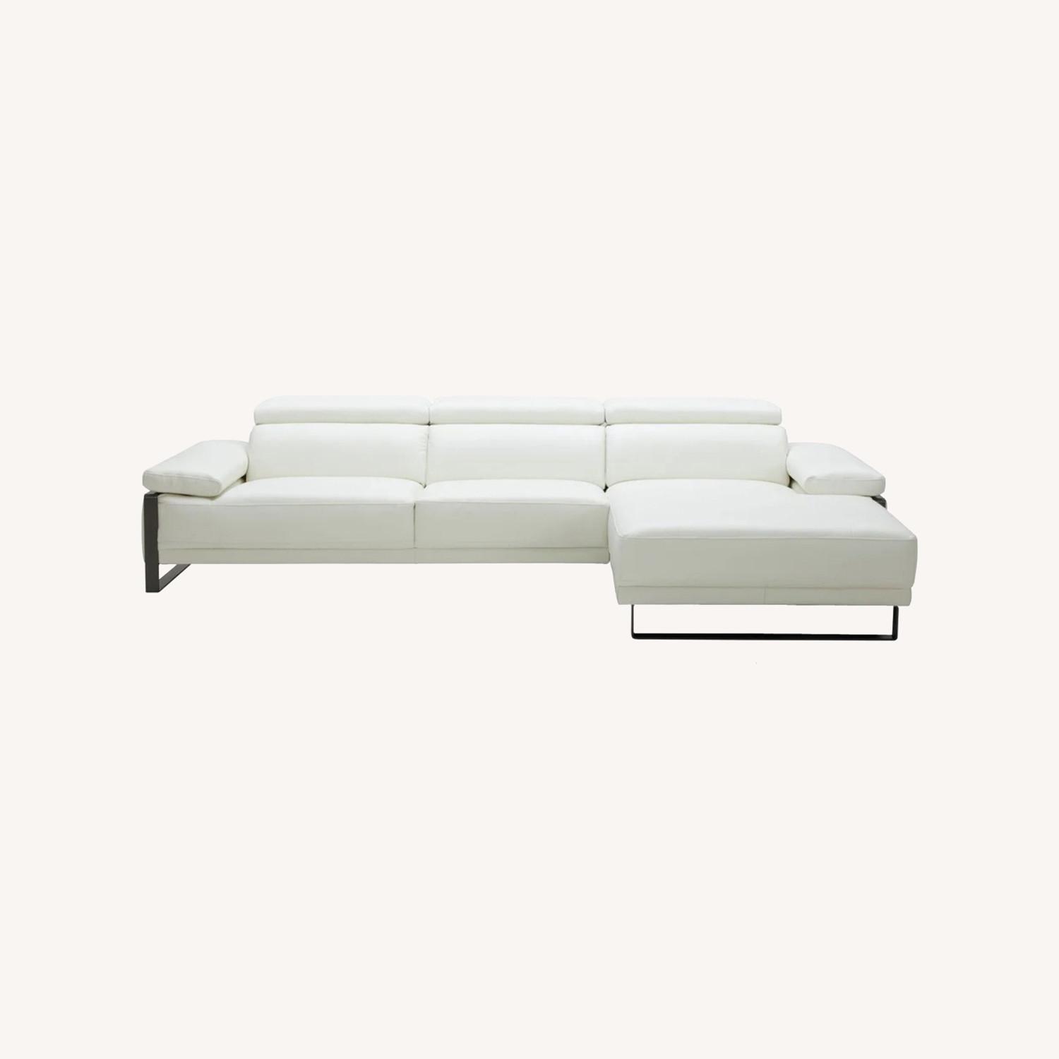 AllModern Leather 2 Piece Sectional - image-0