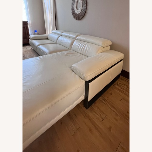 Used AllModern Leather 2 Piece Sectional for sale on AptDeco