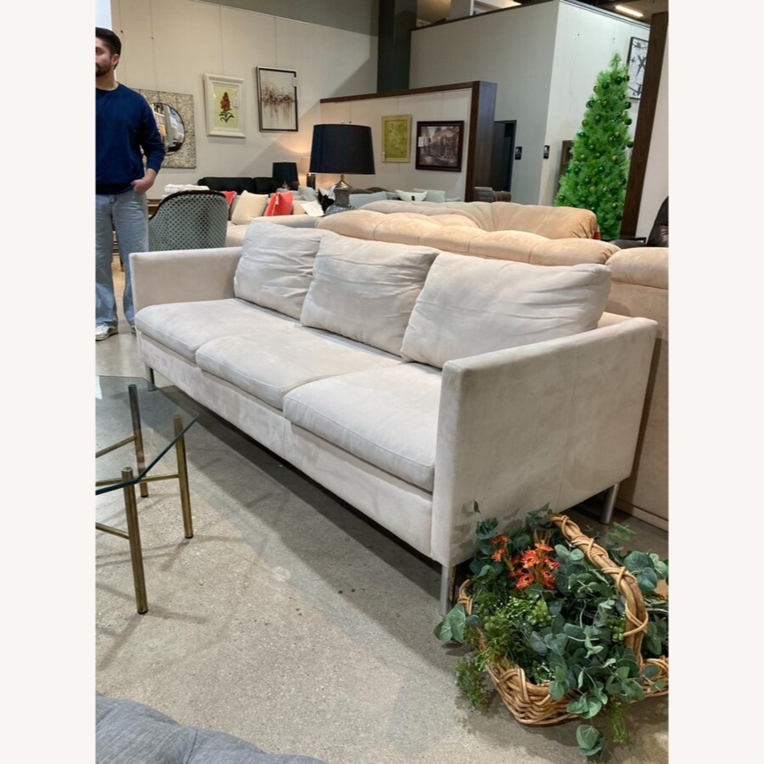 Track Arm 3-Seat Sofa Ivory - image-3