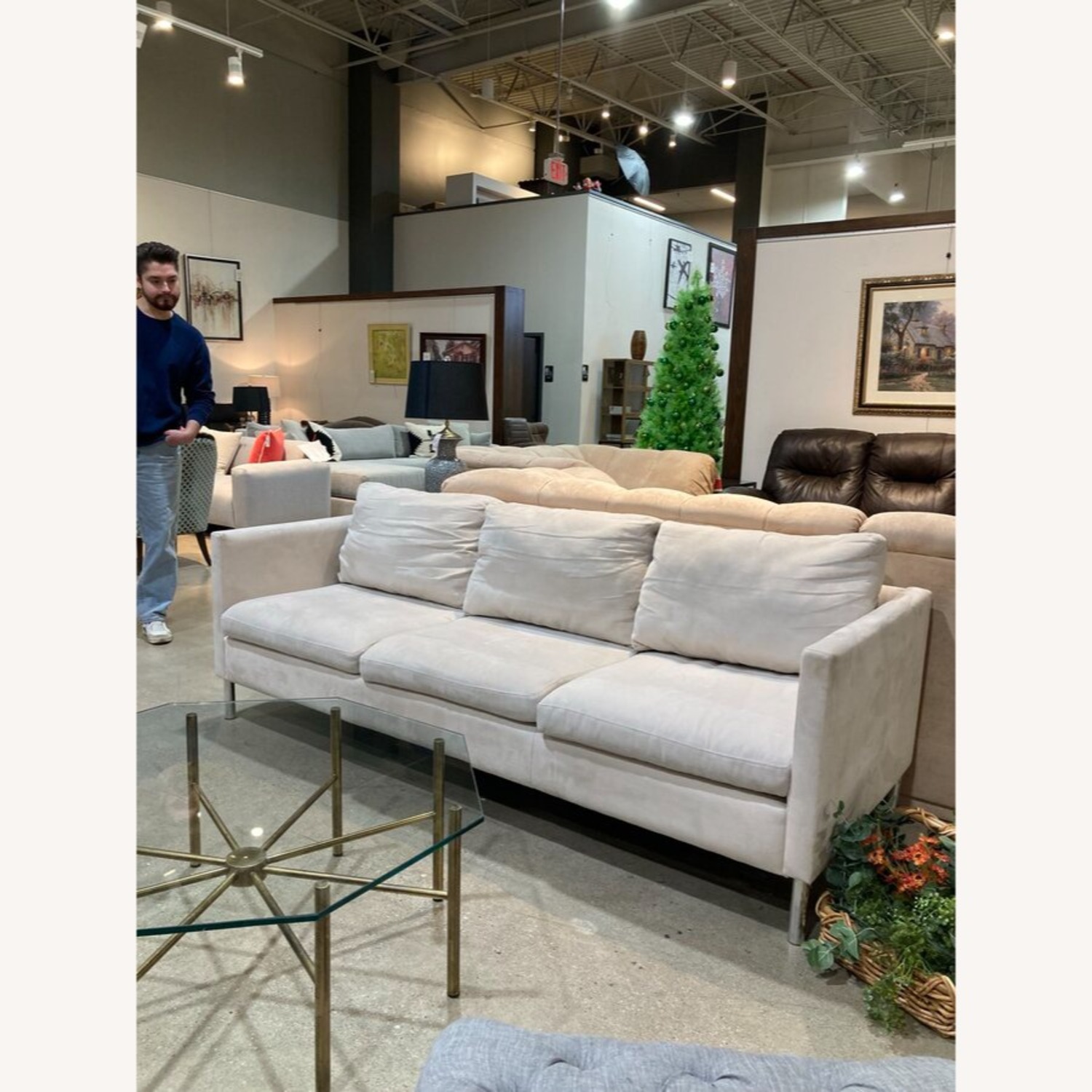 Track Arm 3-Seat Sofa Ivory - image-2