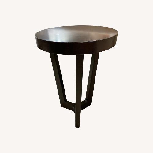 Used Aphra Round Wood Side Table for sale on AptDeco