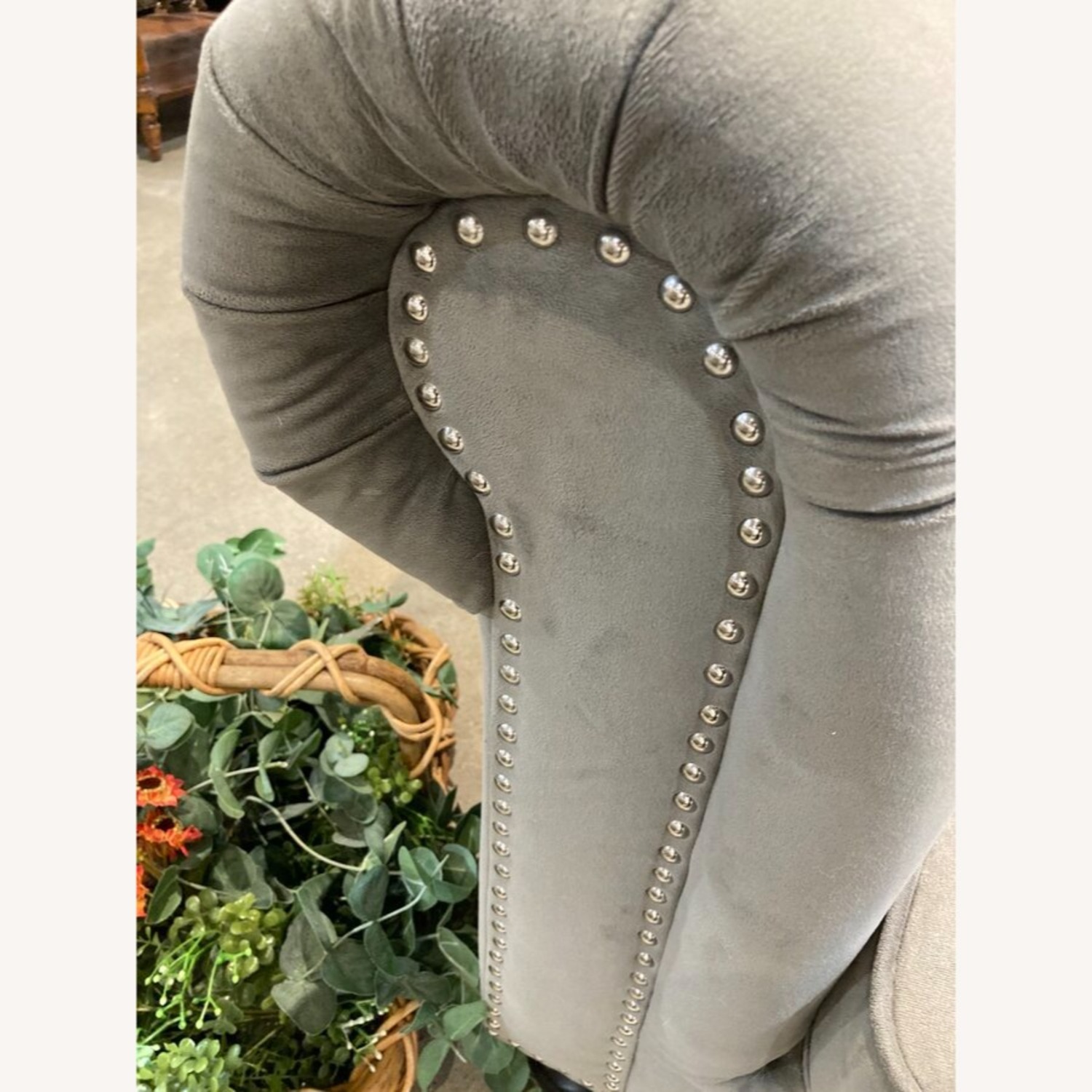 Abbyson Grand Chesterfield Velvet Sofa - image-6