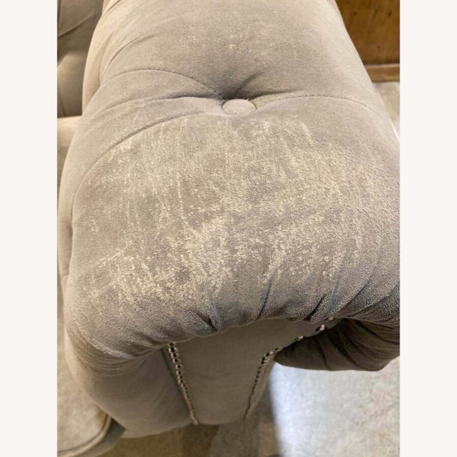 Abbyson Grand Chesterfield Velvet Sofa - image-8