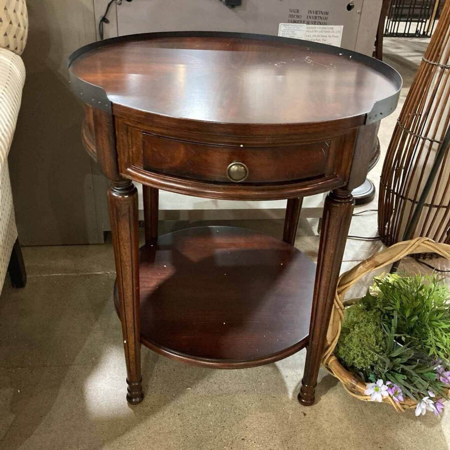 Sampson 1-Drawer Side Table Plantation Cherry - image-2